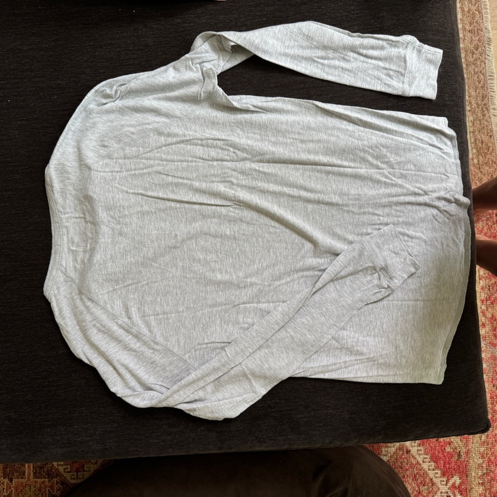 Men’s Original Lucky Brand Gray Long Sleeve Thermal Henley Sz L - Picture 5 of 5
